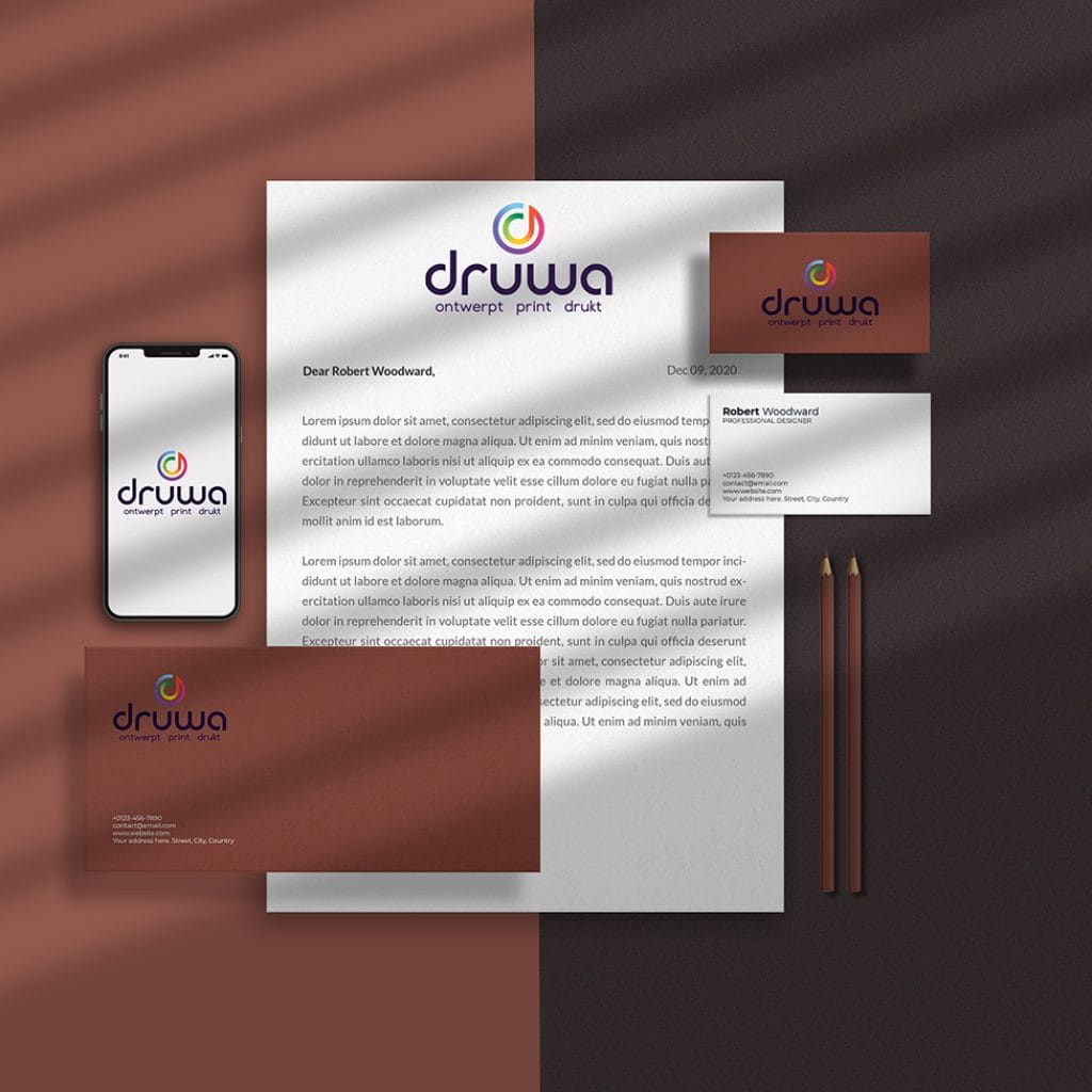 druwa-zakelijk-foto zakelijk drukwerk met logo Druwa